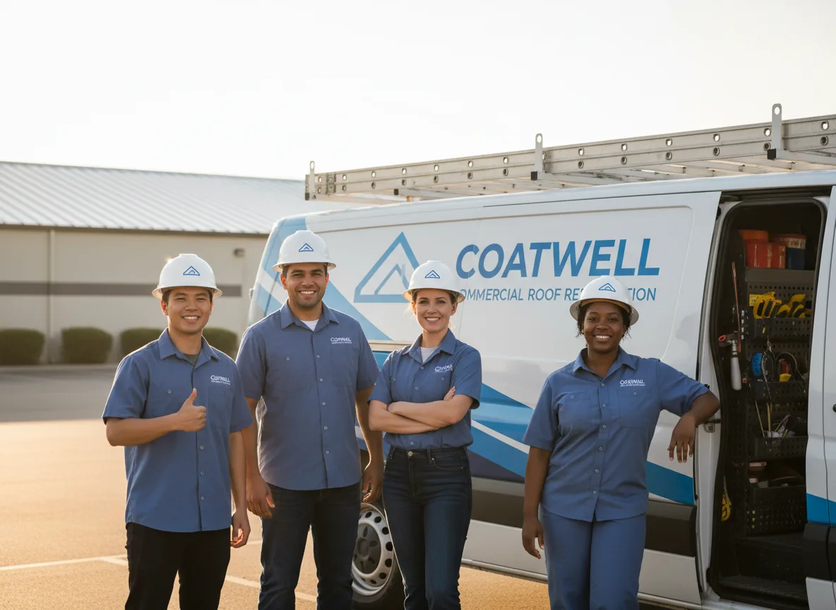 Commercial roof coating company in Quinter, KS