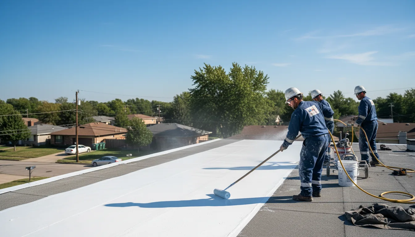 Commercial roof coating in Quinter, KS near me